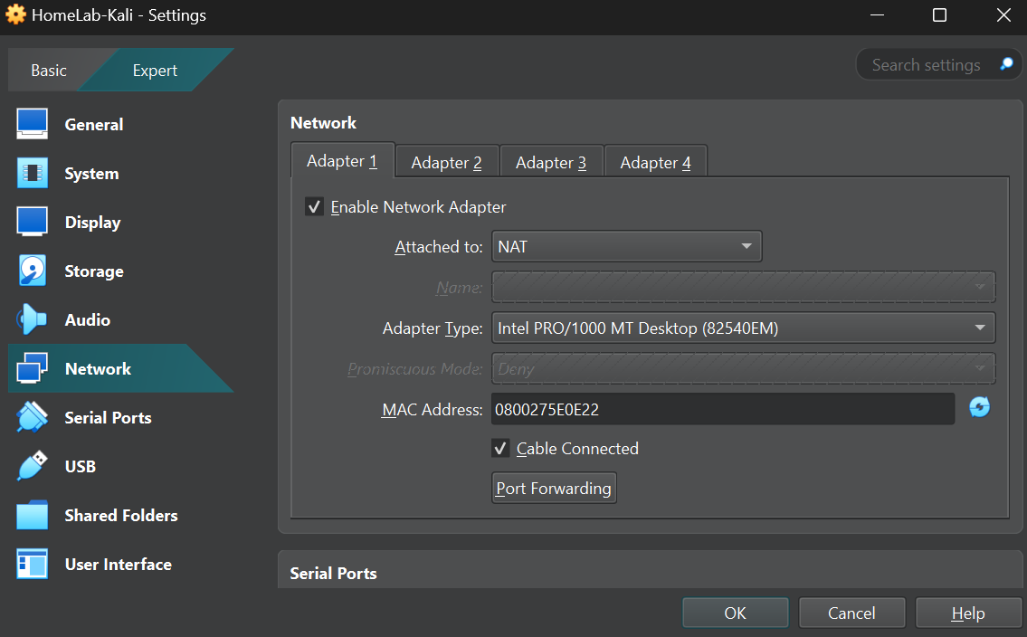 Network tab